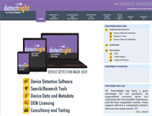 Tablet Screenshot of detectright.com